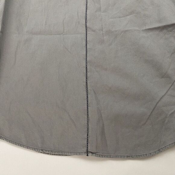 Engbers Regular Fit Gray Short Sleeve Button Up Shirt Size M 39/40 100% Cotton - Picture 12 of 13
